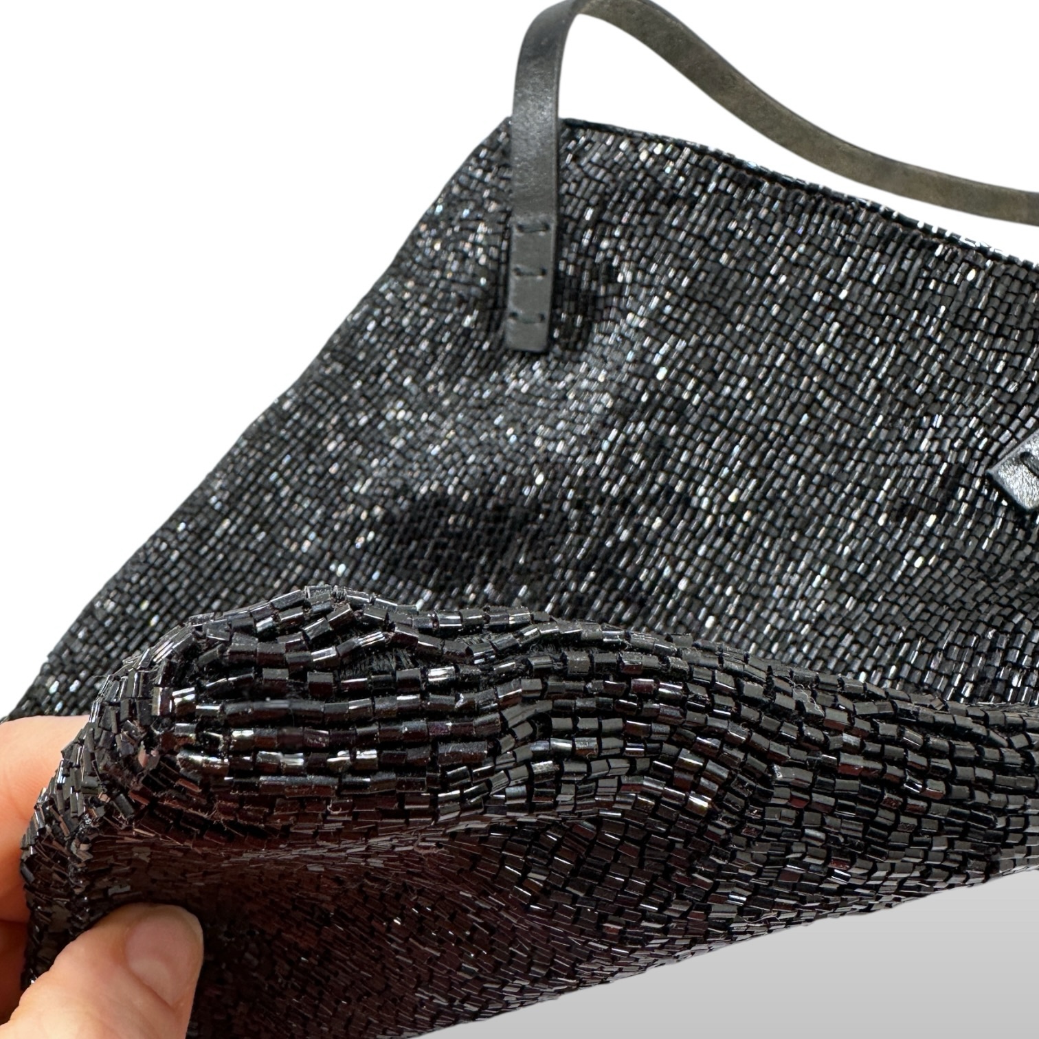 Fendi Fully Beaded Black Evening Shoulder Bag – Made in Italy - Image 12