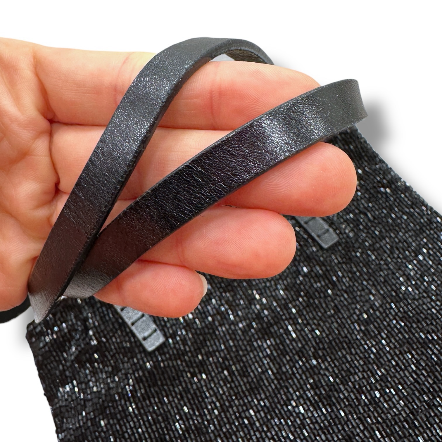 Fendi Fully Beaded Black Evening Shoulder Bag – Made in Italy - Image 15