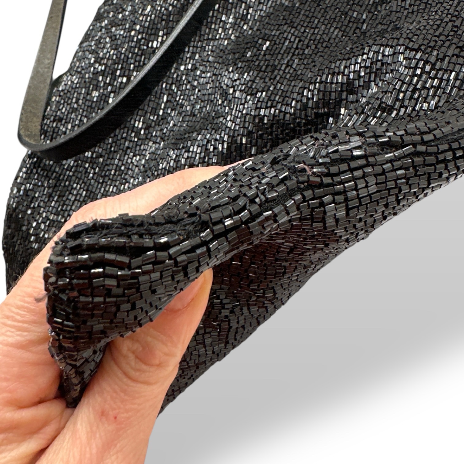 Fendi Fully Beaded Black Evening Shoulder Bag – Made in Italy - Image 16