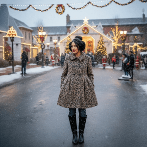 Kate Spade New York Leopard Wool Coat – Size 10