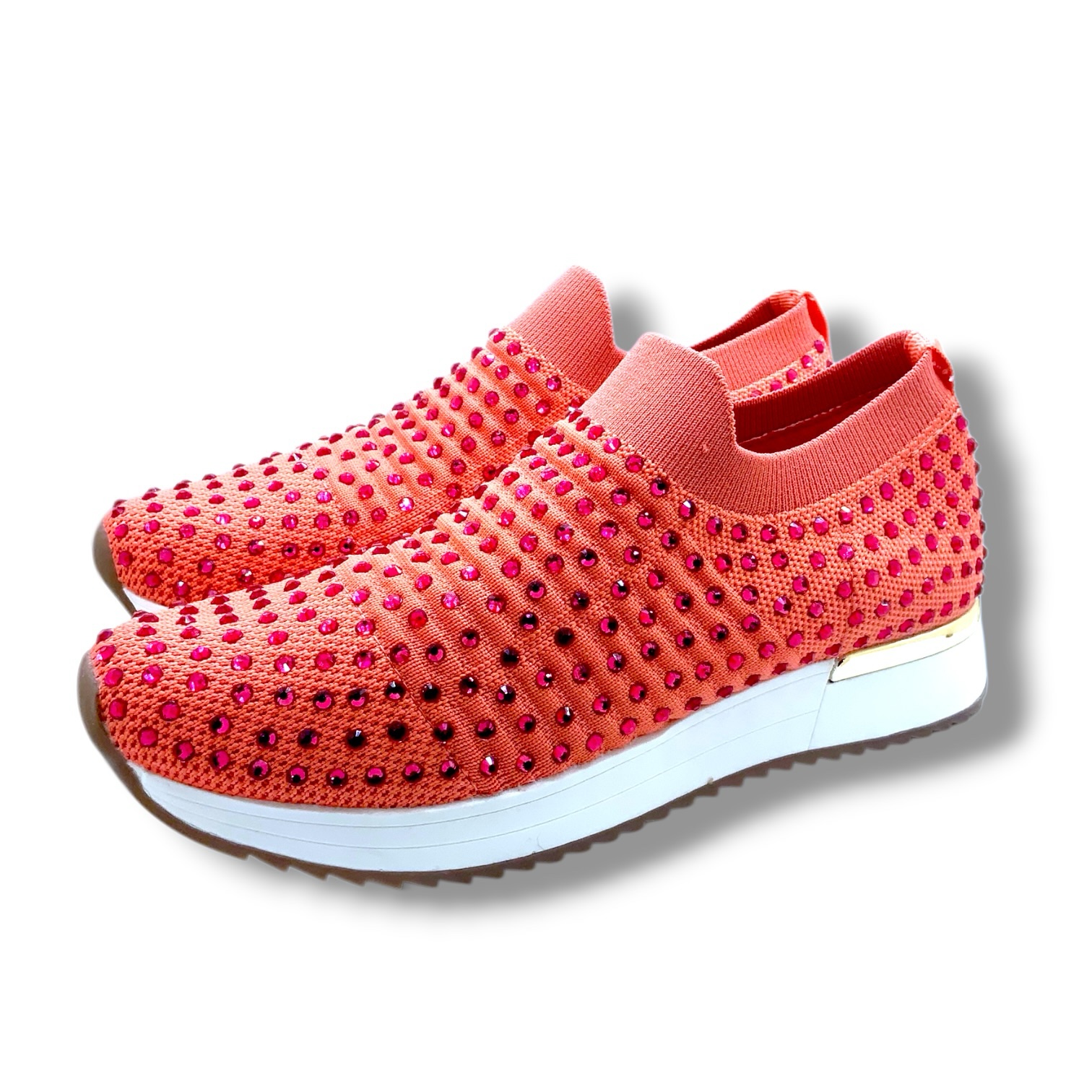 Kenneth Cole Rhinestone Slip-On Sneakers – Coral Pink (Size 7.5) - Image 6