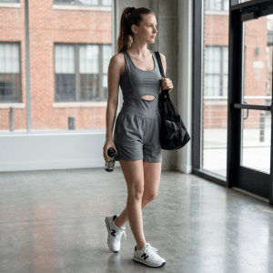 Gray Hot Shot Runsie Dupe – Oversized Small Fits Like Large