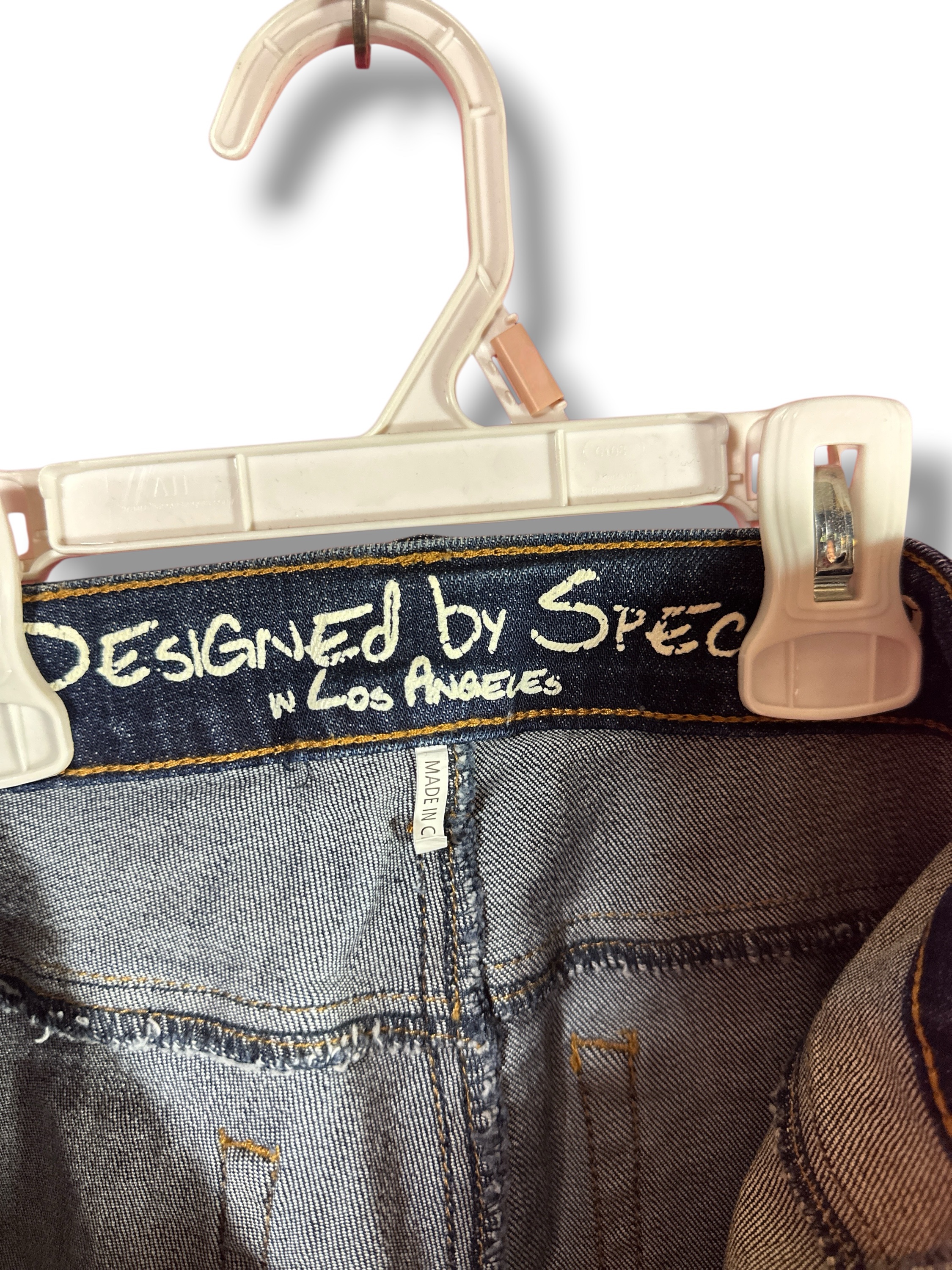 Special A Distressed Denim Cutoff Shorts Medium Stretch Frayed Hem - Image 3