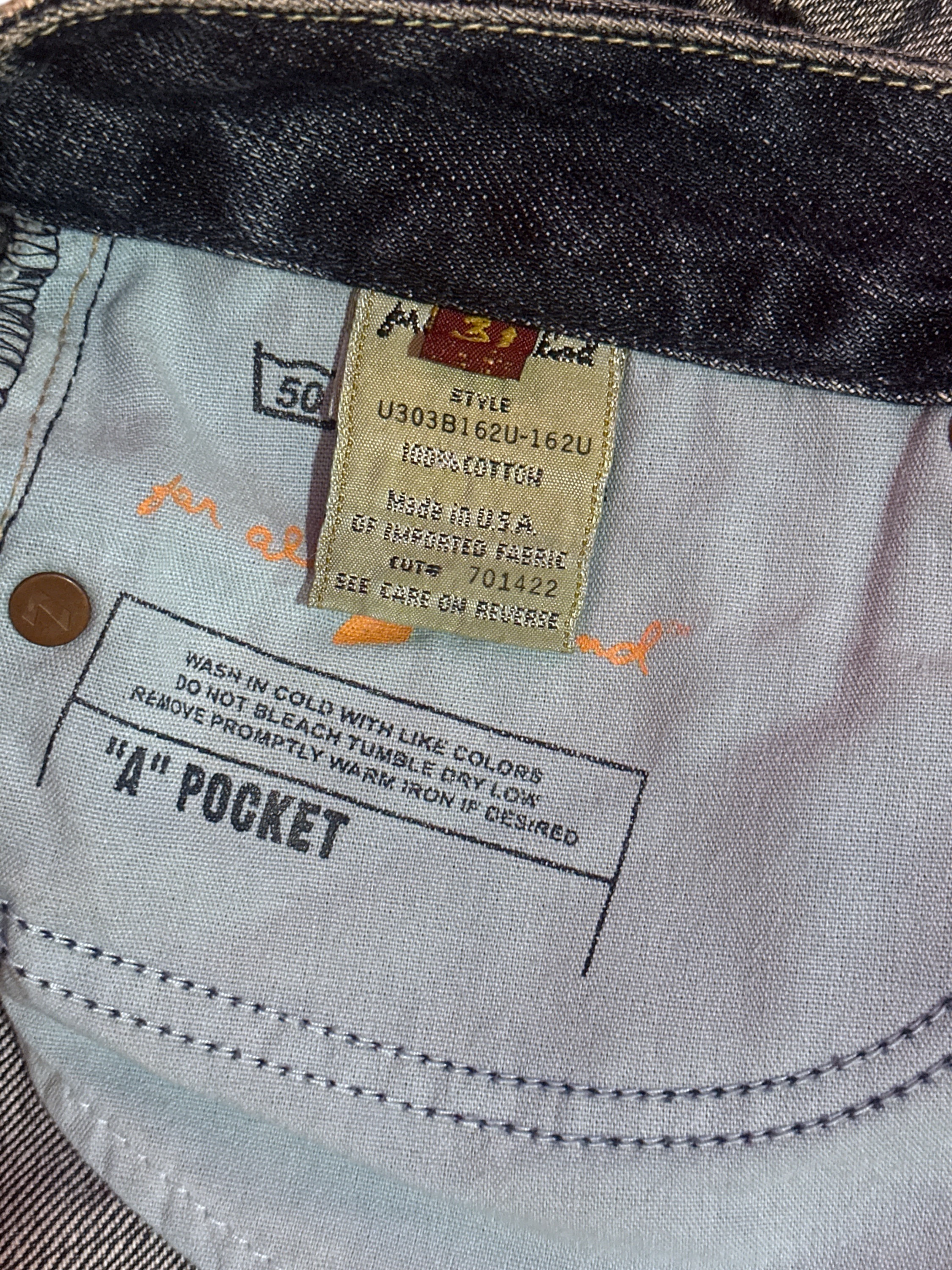 7 For All Mankind Denim Mini Skirt Size 31 Distressed Low Rise - Image 9